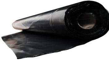 Metro de largo de plástico negro / 6 metros ancho, calibre 600 (IVA 16%)